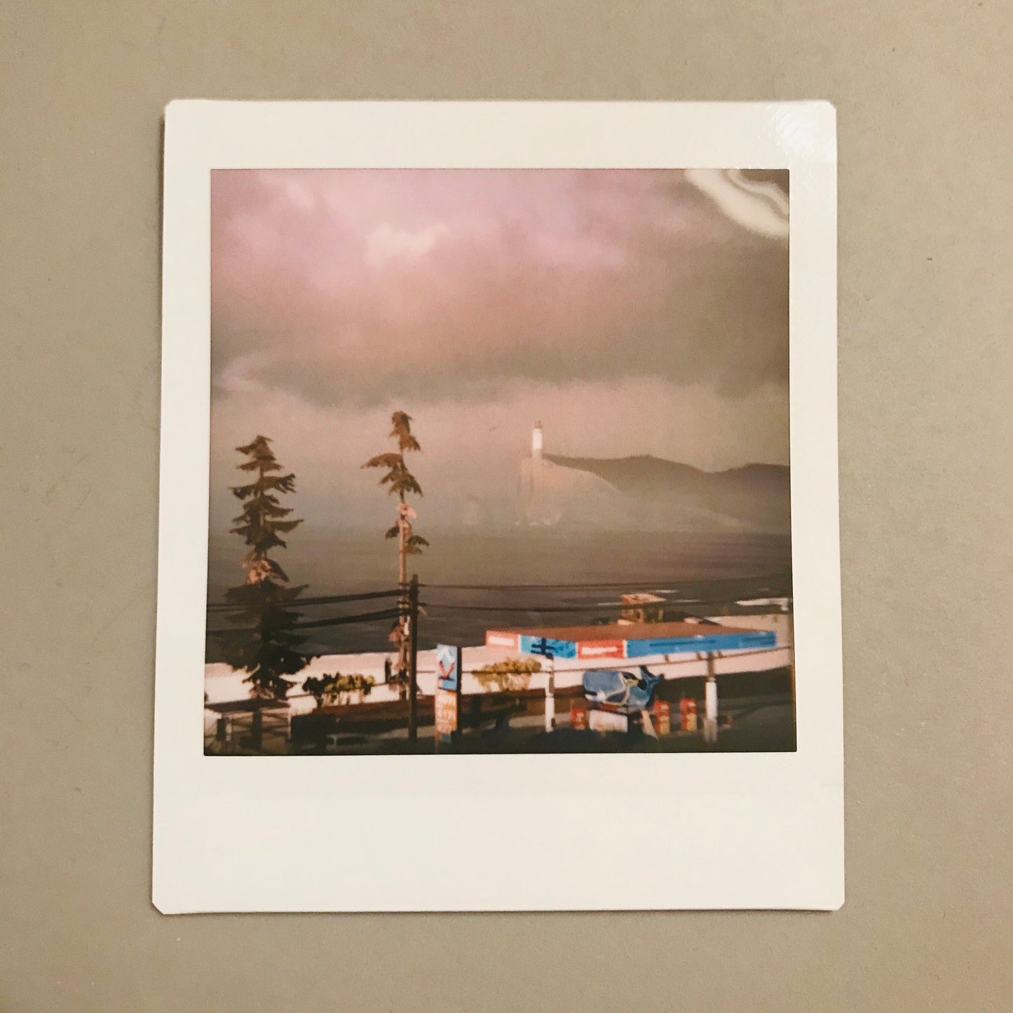 Arcadia Bay Lighthouse Instant Photo